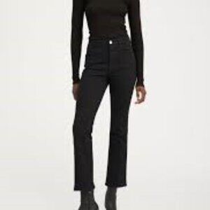 SPRWMN - ELLA ANKLE FLARE DENIM - Black - Size 28
